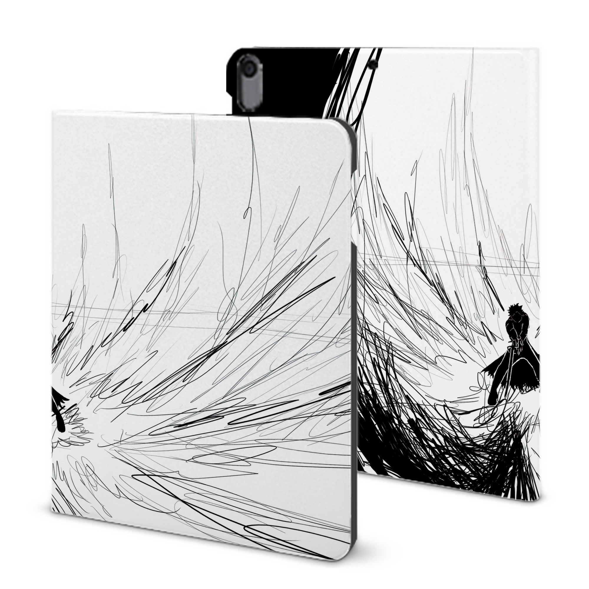 （画像用） ブリーチ BLEACH IPad ケース ブック型 PUレザー TPU 耐衝撃 軽量 薄型 ペン収納なし 全面保護 IPad 各モデル対応